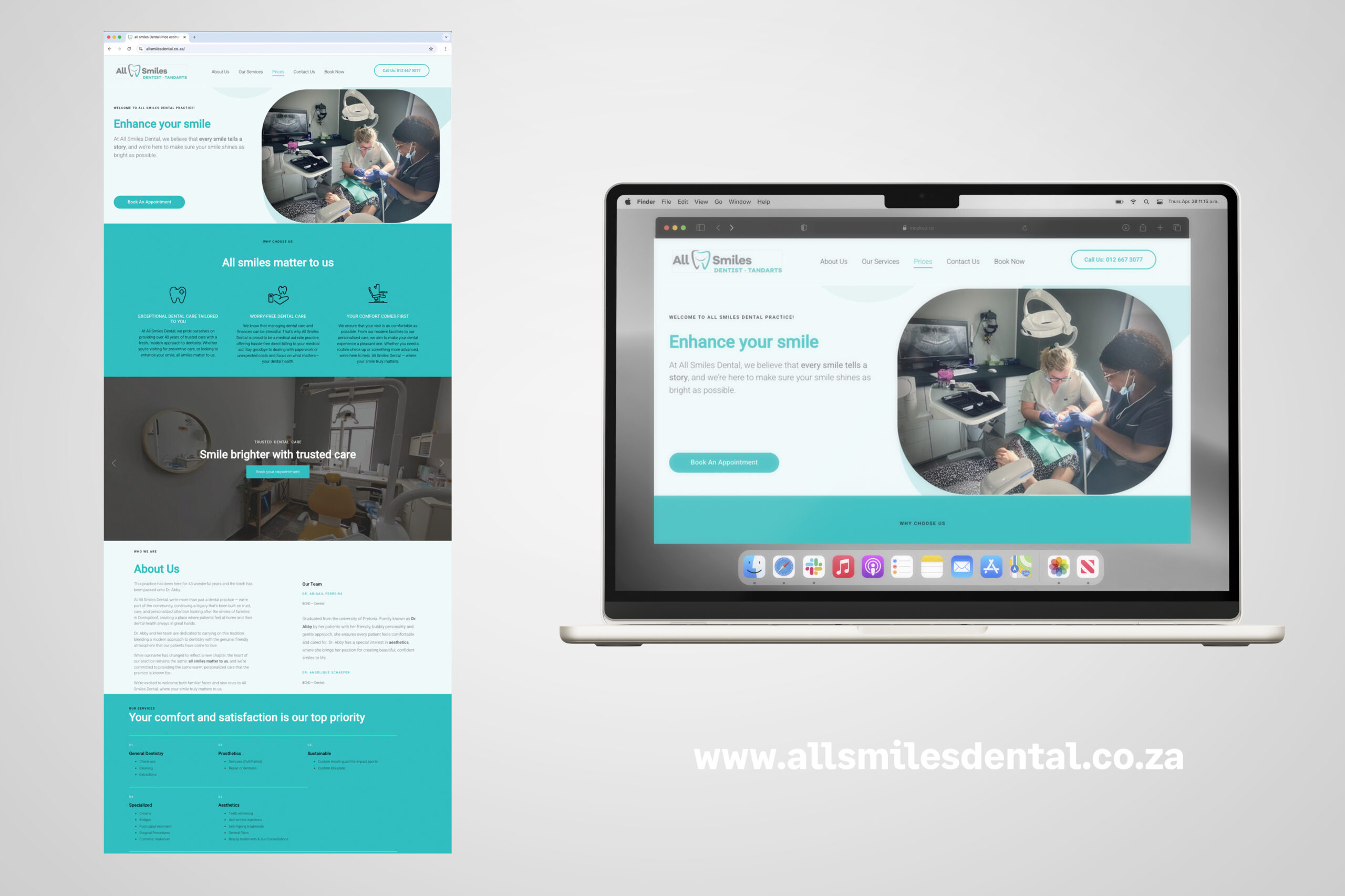 All Smiles Dental Website